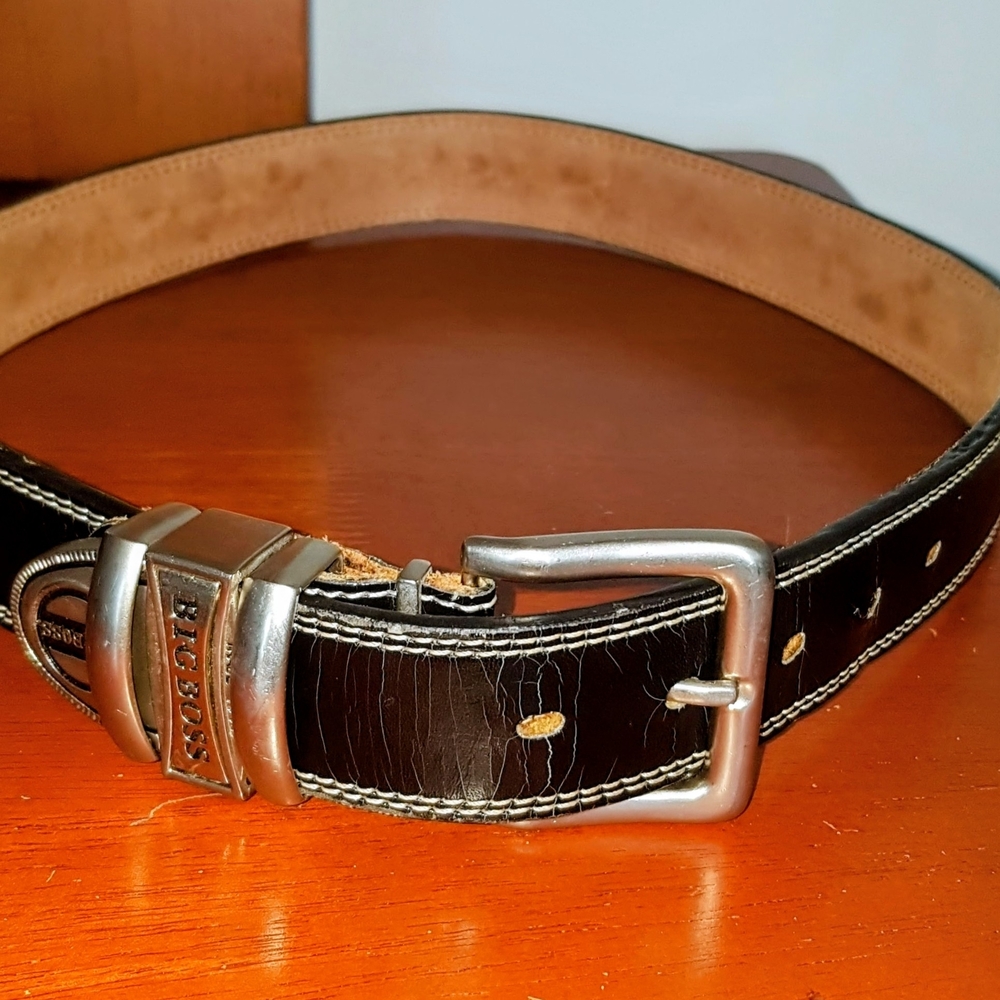 Womens Black Leather Belt